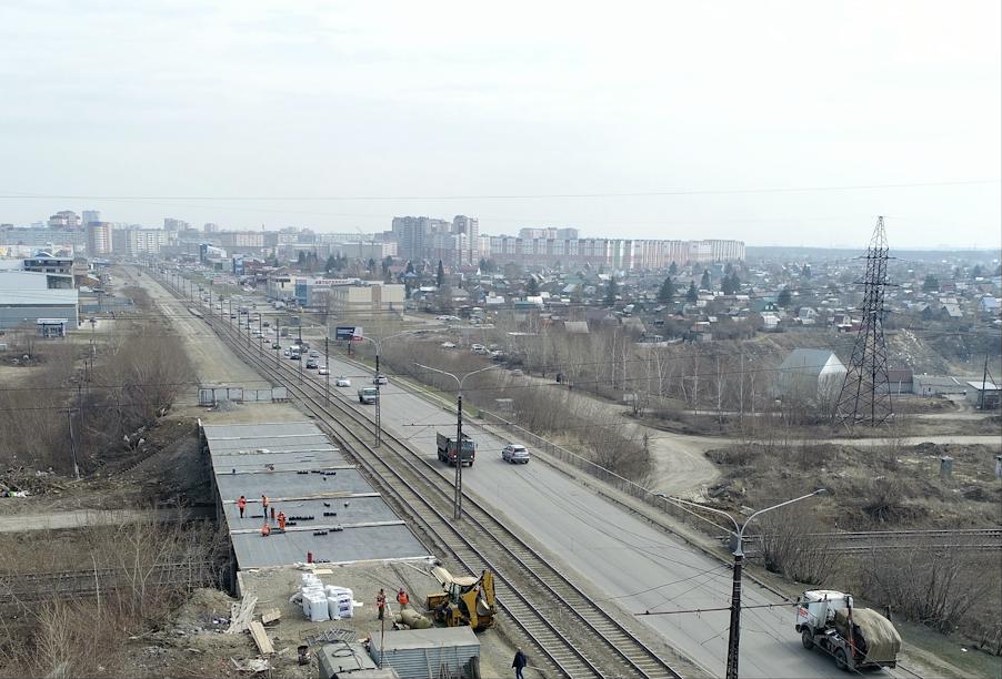 В Барнауле идет реконструкция одной из самых загруженных магистралей